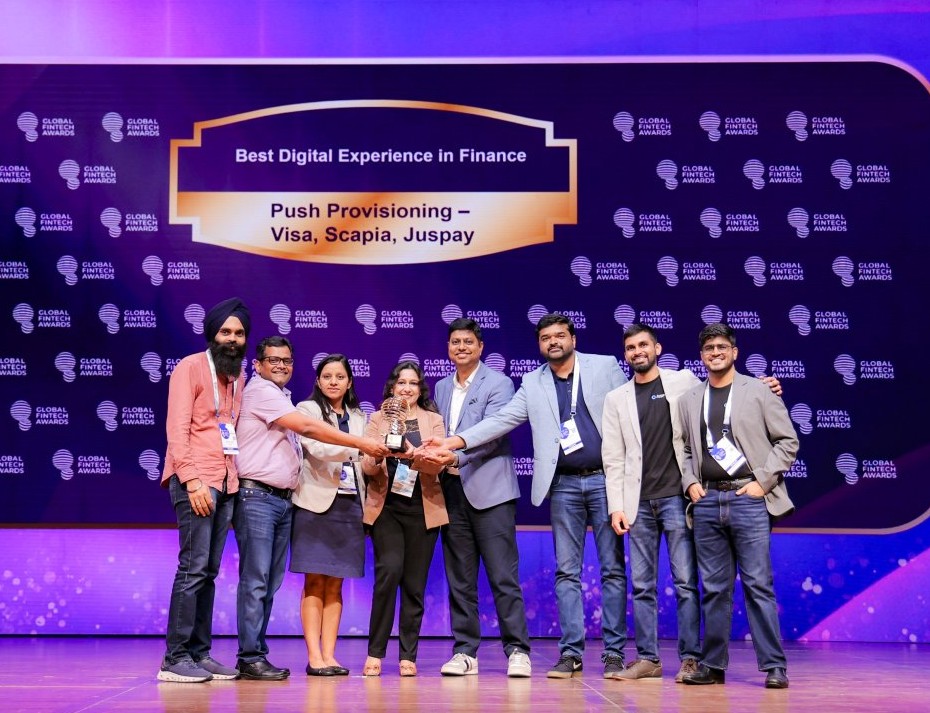 Best Digital Experience in Finance - Push Provisioning - Visa, Scapia, Juspay